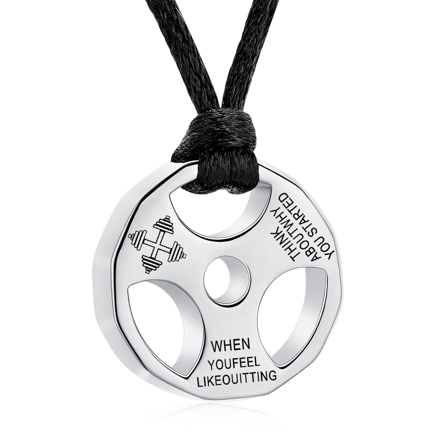 Weight Plate Ashes Necklace Pendant