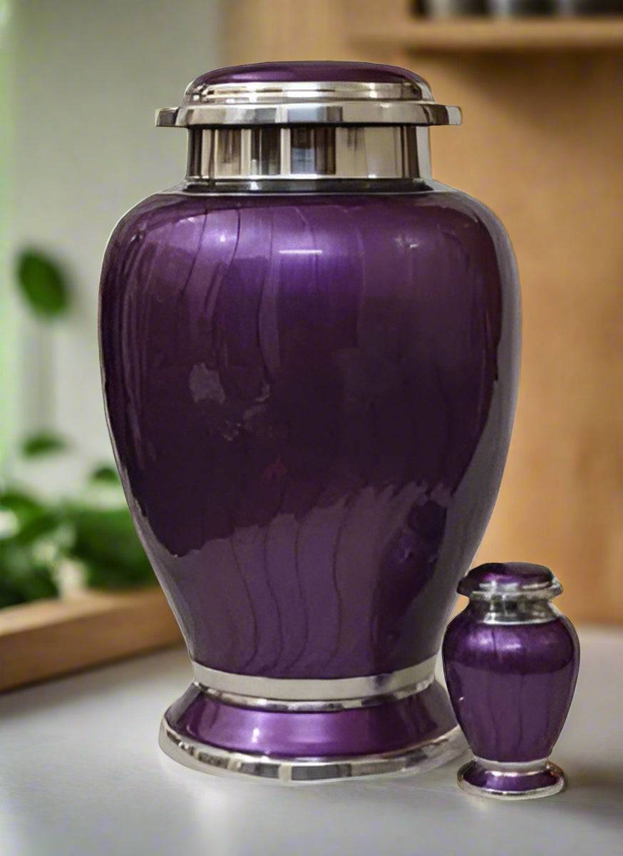 Elite Series Urn- Dark Purple Hotep Urns w/FREE Keepsake