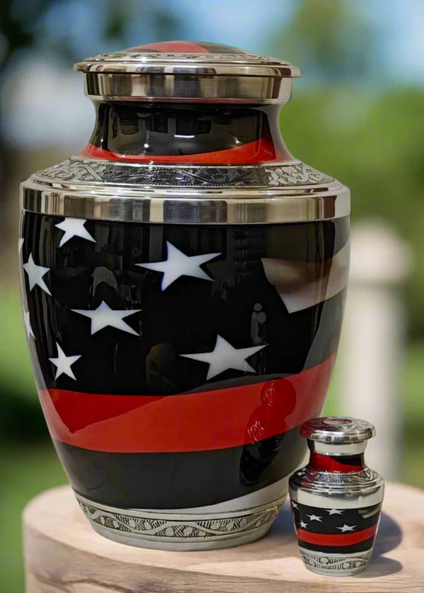 Elite Series Urn- Flag Patriotic Urns w/FREE Keepsake