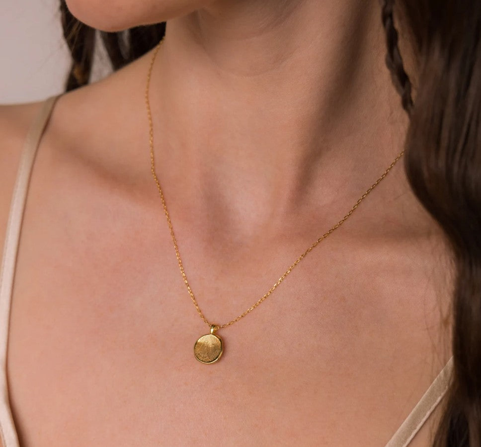 Custom Organic Fingerprint Necklace