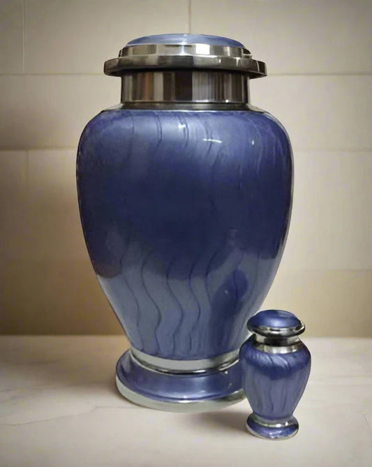 Elite Series Urn- Blue Hotep Urns w/FREE Keepsake