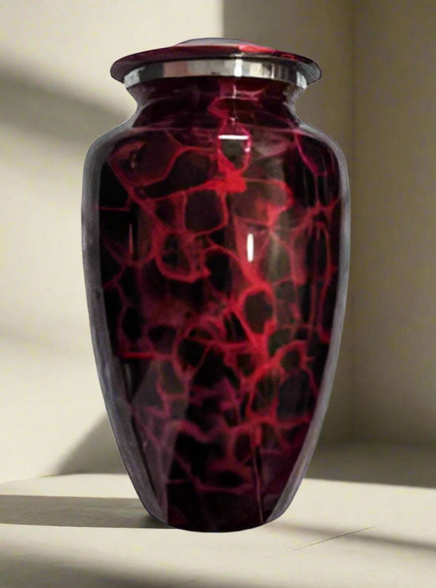 Elite Series Urn-red Motif Urns