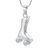 #100 NEW Roller Skate Ashes Necklace Pendant