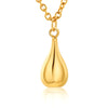 #104 tiny gold drop pendant
