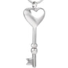 #001 Key To My Heart Cremation Necklace