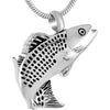 Bass Fish cremation Jewelry