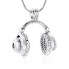 #021 Headphones Ashes Necklace Pendant