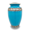 NEW Blue turquoise streaked  10" Full Size Ashes Urn