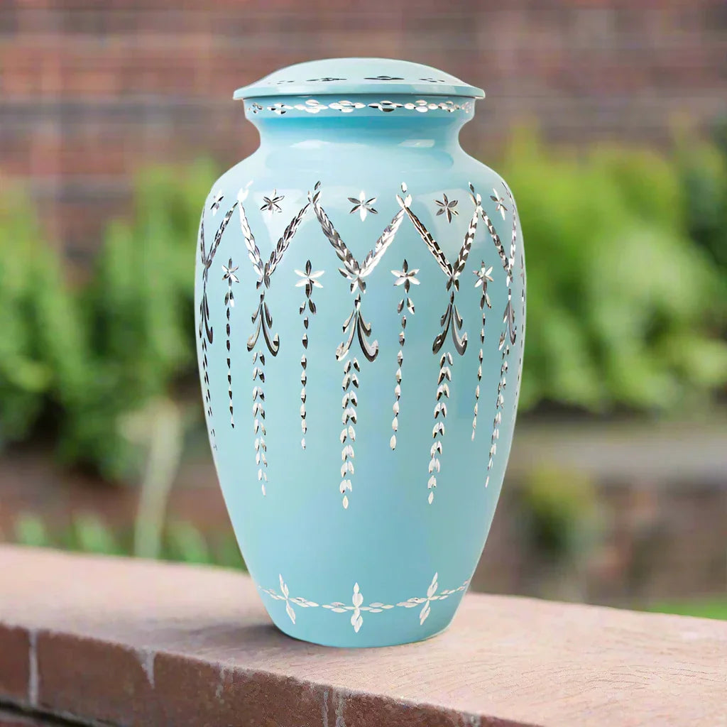 Diamond Etch Urns