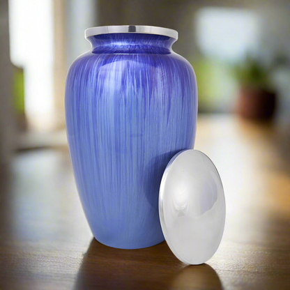 New Blue Drop 10" Full Size Ashes Urn