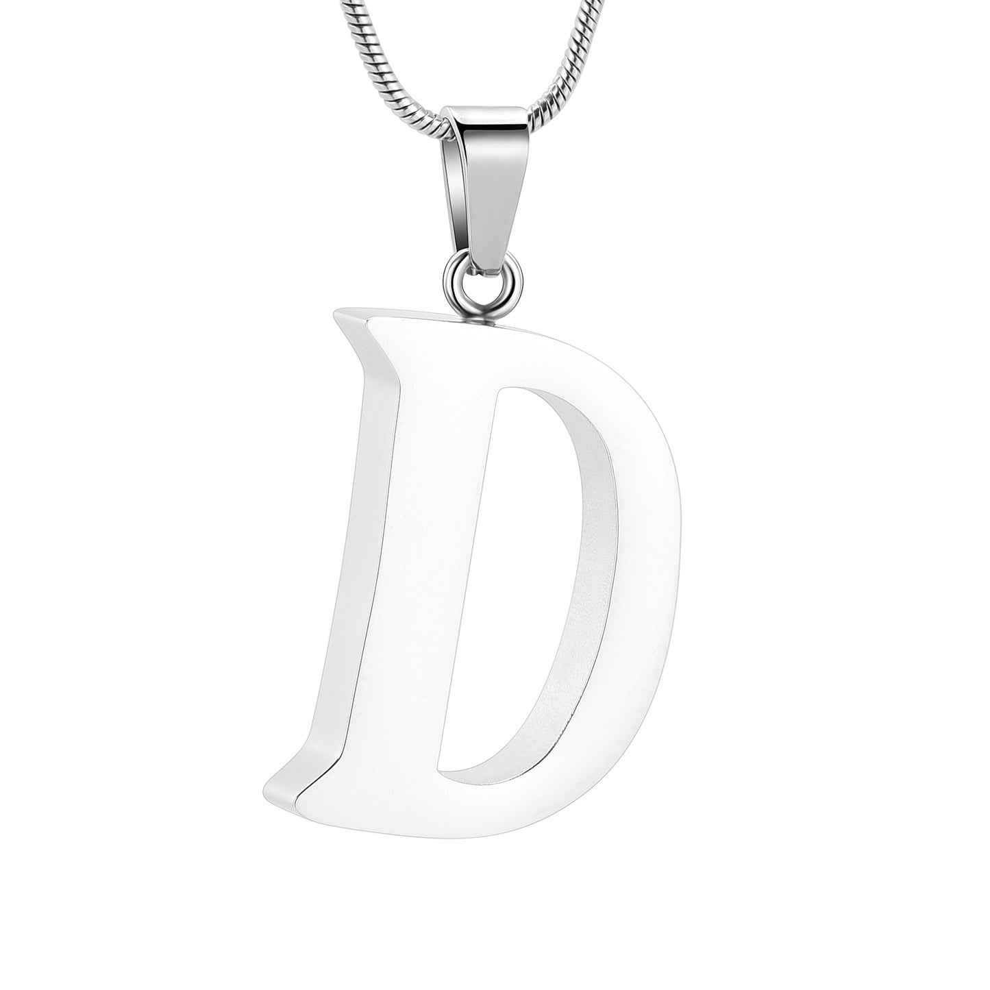 Letter D Ashes Necklace Pendant