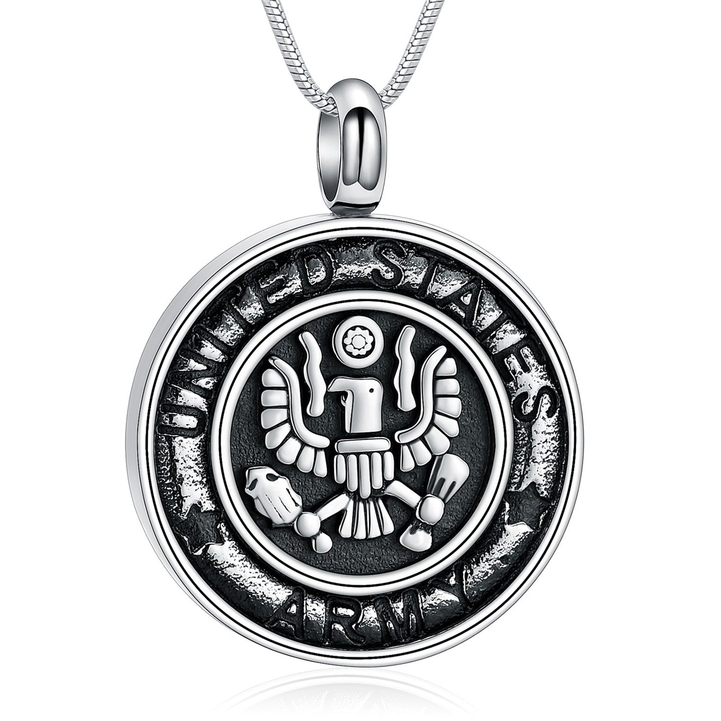 US Army Ashes Necklace Pendant