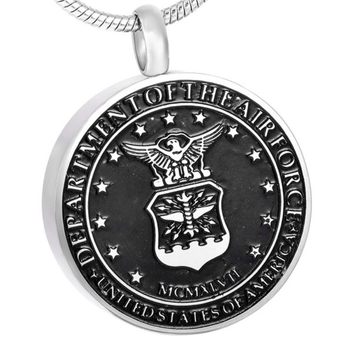 Air Force Ashes Necklace Pendant