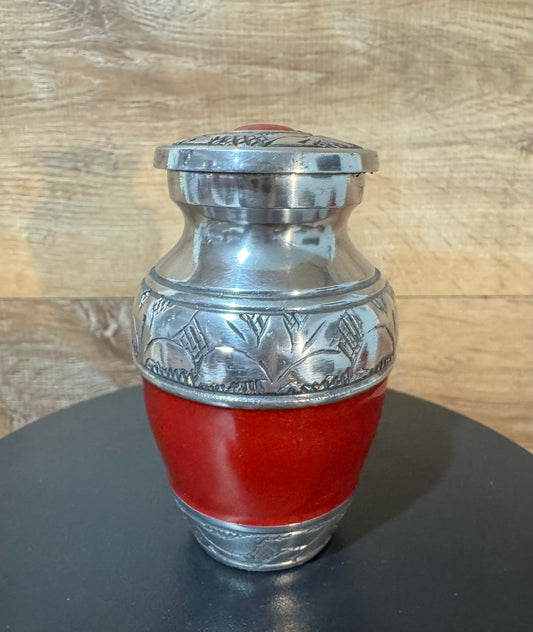 Blowout Red Saphire 3" Keepsake Size Ashes Urn