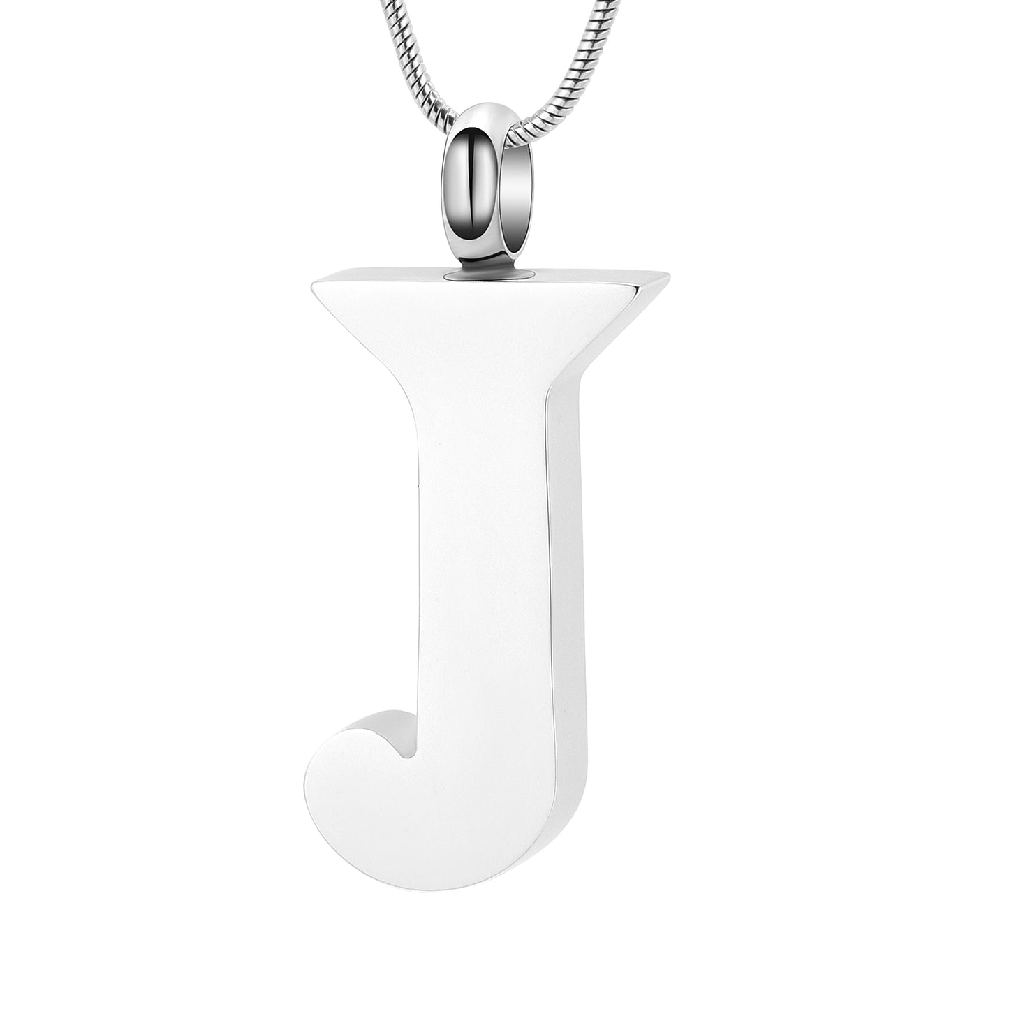 Letter J Ashes Necklace Pendant