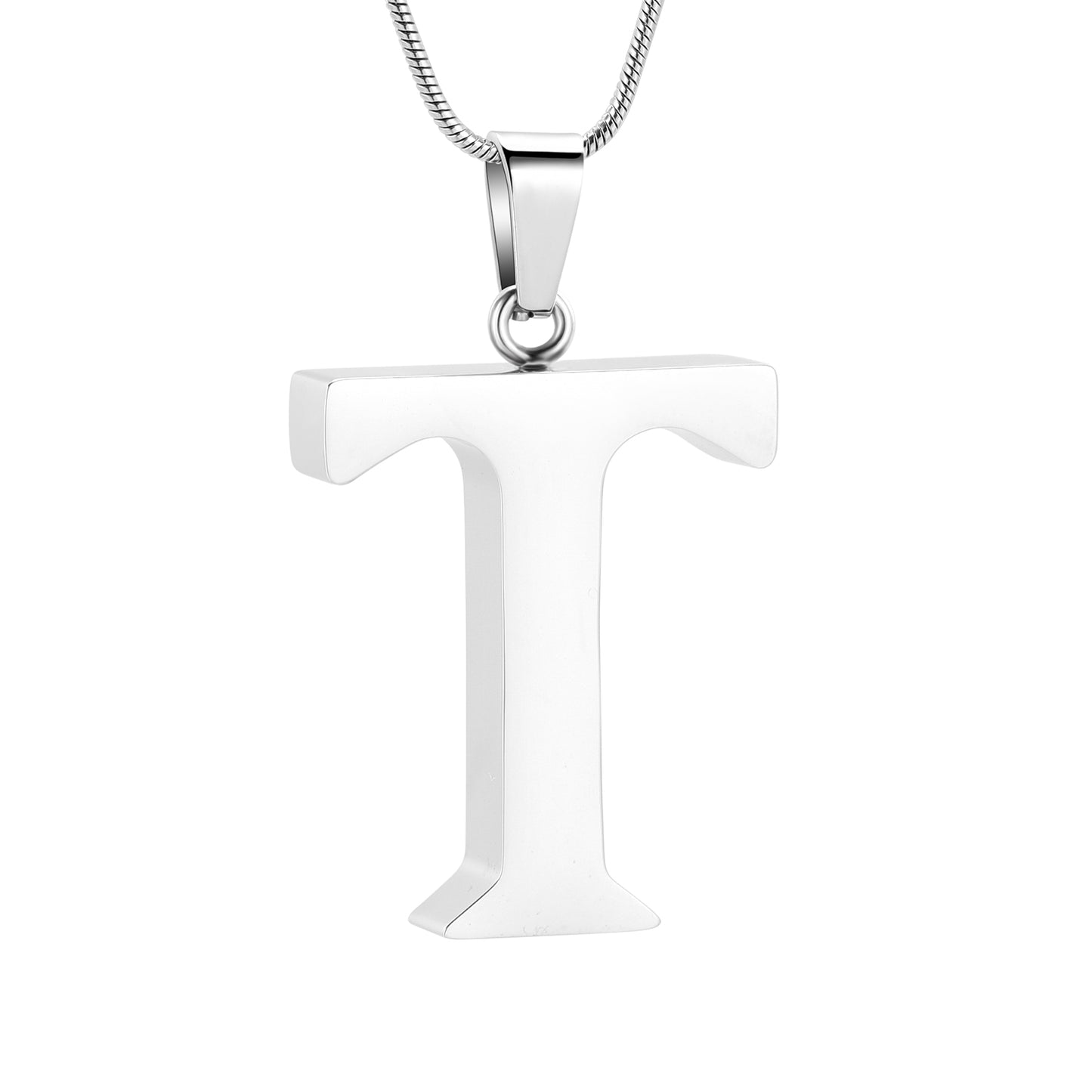 Letter T Ashes Necklace Pendant