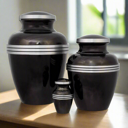 New Dark Slate Pewter 10" Full Size Ashes Urn