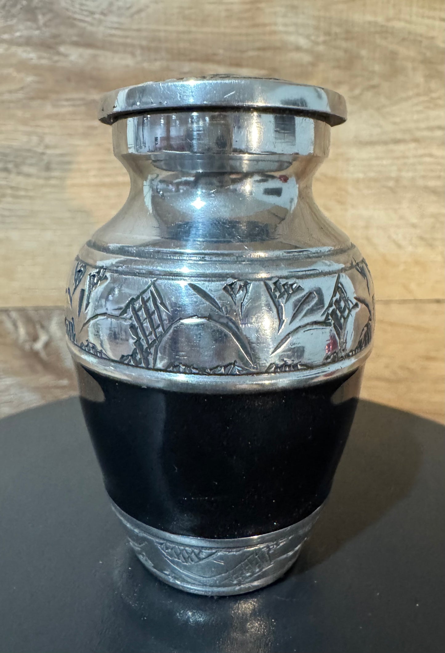 Blowout Black Saphire 3" Keepsake Size Ashes Urn