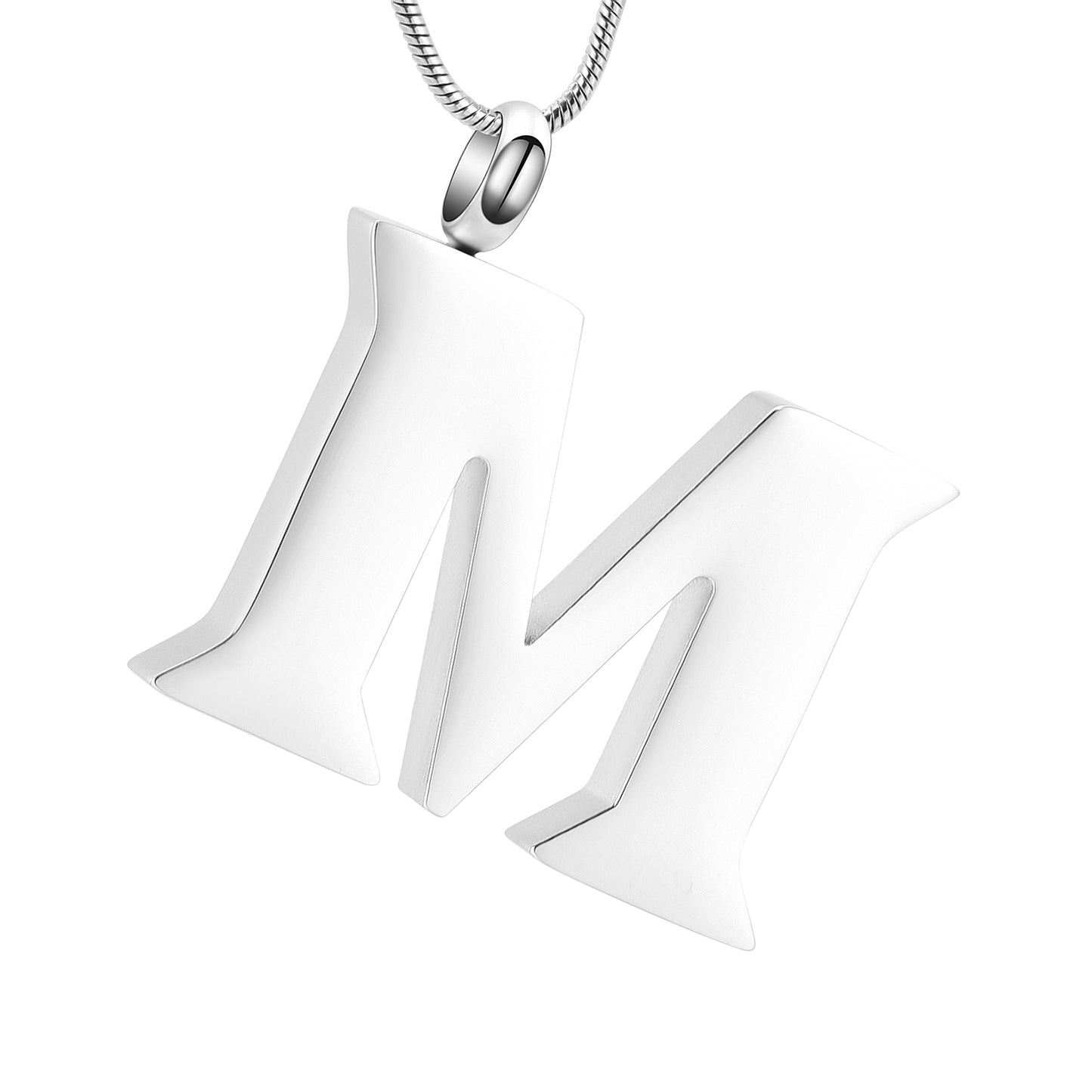 Letter M Ashes Necklace Pendant