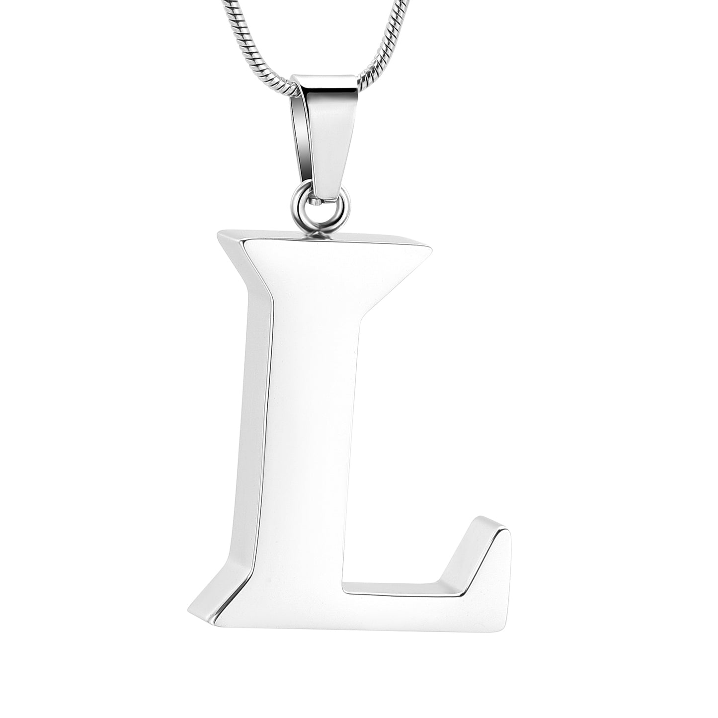 Letter L Ashes Necklace Pendant