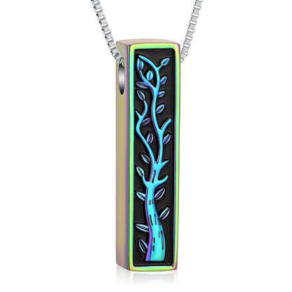 Pillar Vine Mother of Pearl Ashes Necklace Pendant