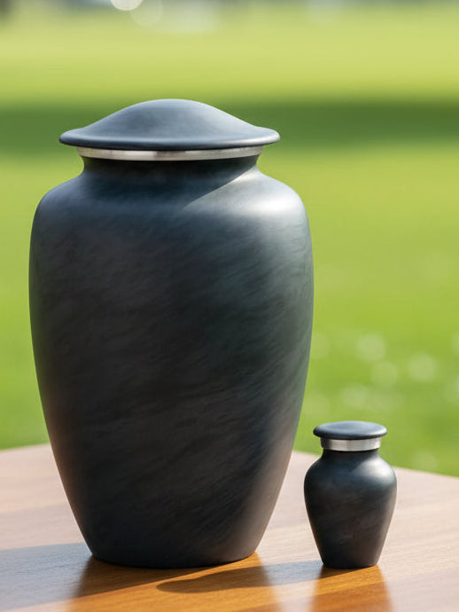 Elite Series Urn- Aurora Motif Urns Pastel Black