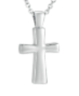 Plain Small Cross Ashes Necklace Pendant