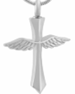 Winged Cross Ashes Necklace Pendant