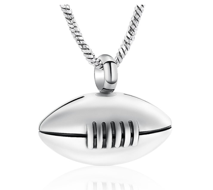 Football Ashes Necklace Pendant