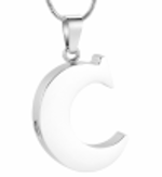 Letter C Ashes Necklace Pendant