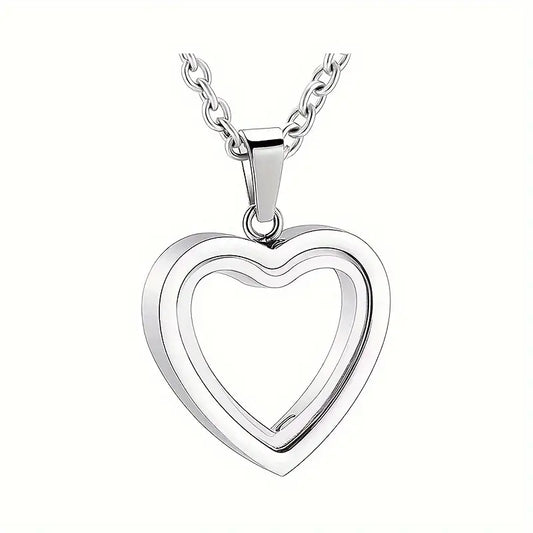 Clear Heart Jewel Ashes Necklace Pendant