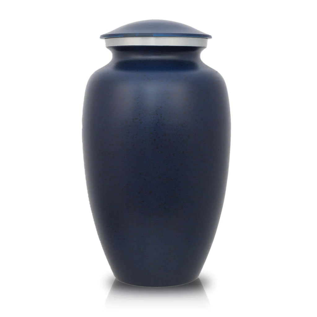 dark blue two tone 10" Full Size Ashes Urn