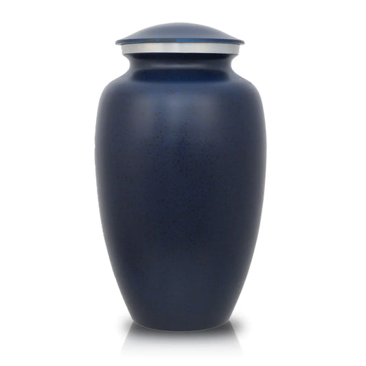 Dark Blue Two Tone 10" Full Size Ashes Urn Full Size Urn NFY