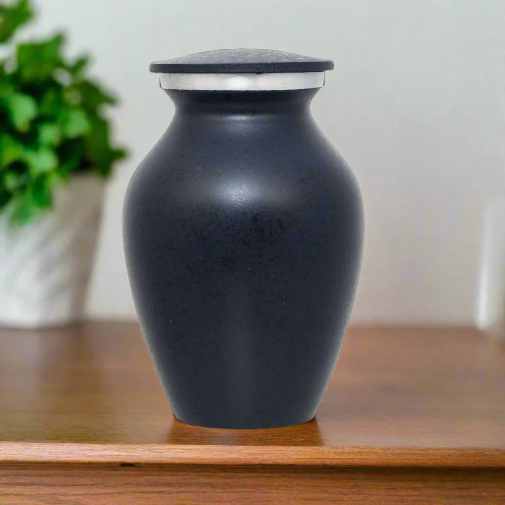 dark blue two tone classic 3.5" Keepsake Urn Keepsake Urn NFY