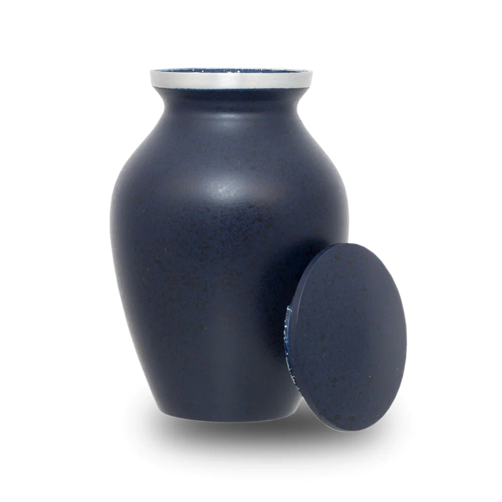 dark blue two tone classic 3.5" Keepsake Urn Keepsake Urn NFY