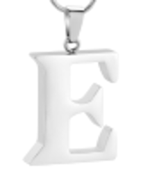 Letter E Ashes Necklace Pendant