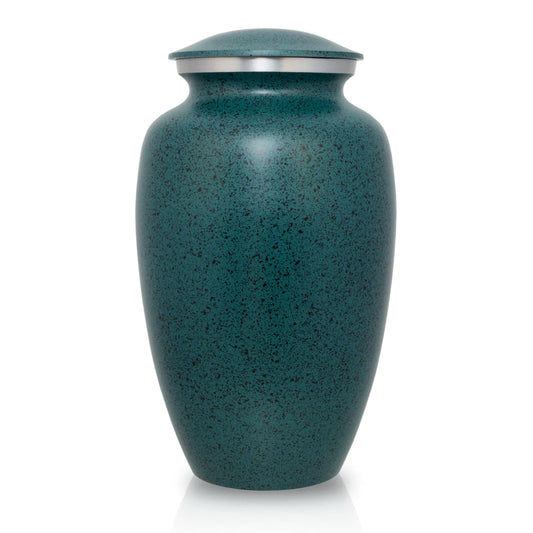 Two Tone green classic 10" Full Size Ashes Urn