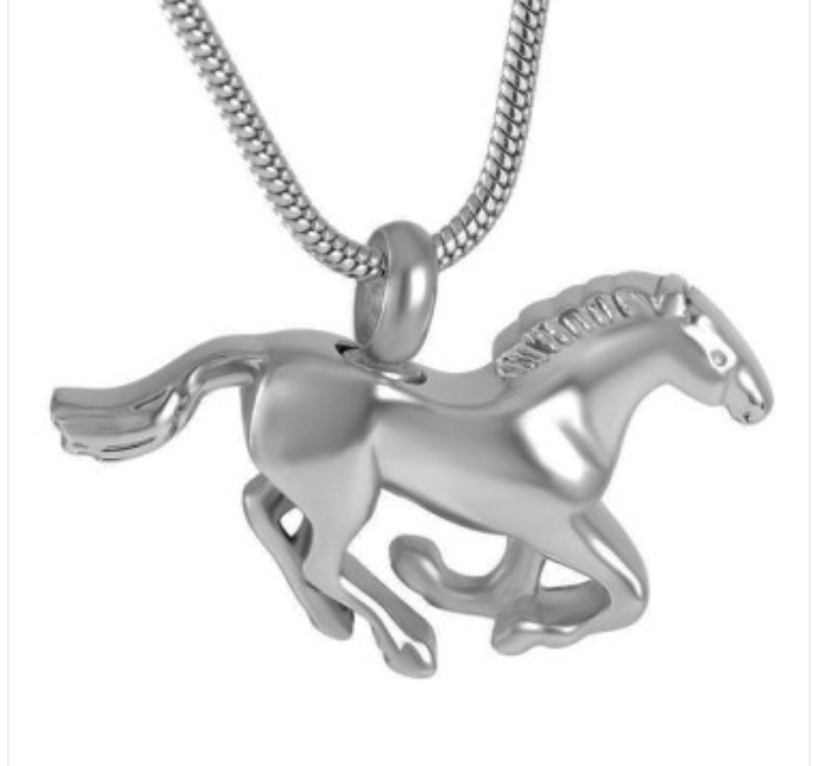 Horse Ashes Necklace Pendant