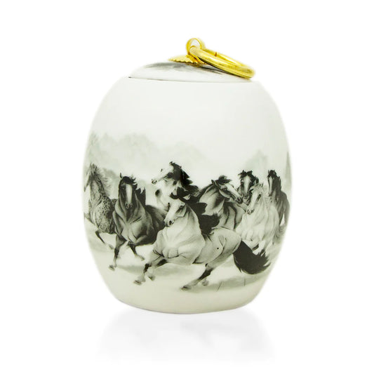 Ceramic Horses  Keepsake Urn