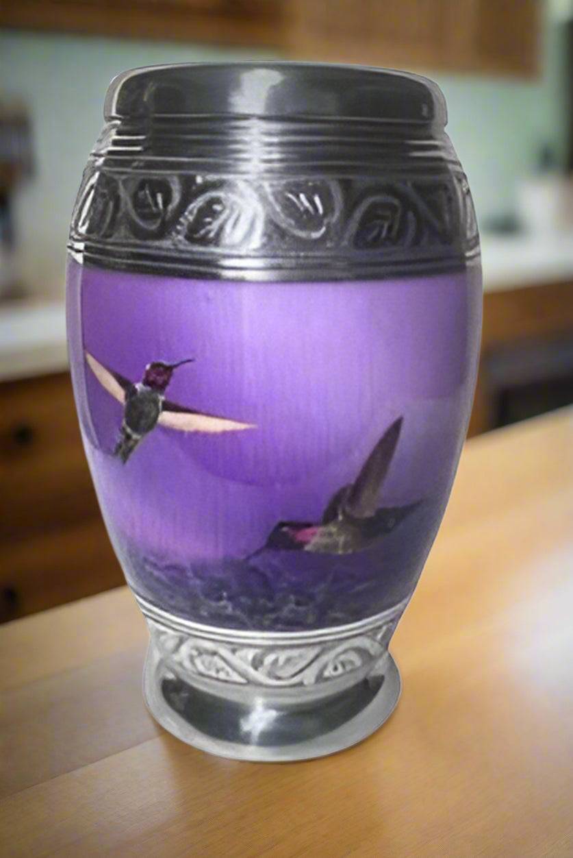 Elite Series Urn- Hummingbird Nirvana Urns w/FREE Keepsake