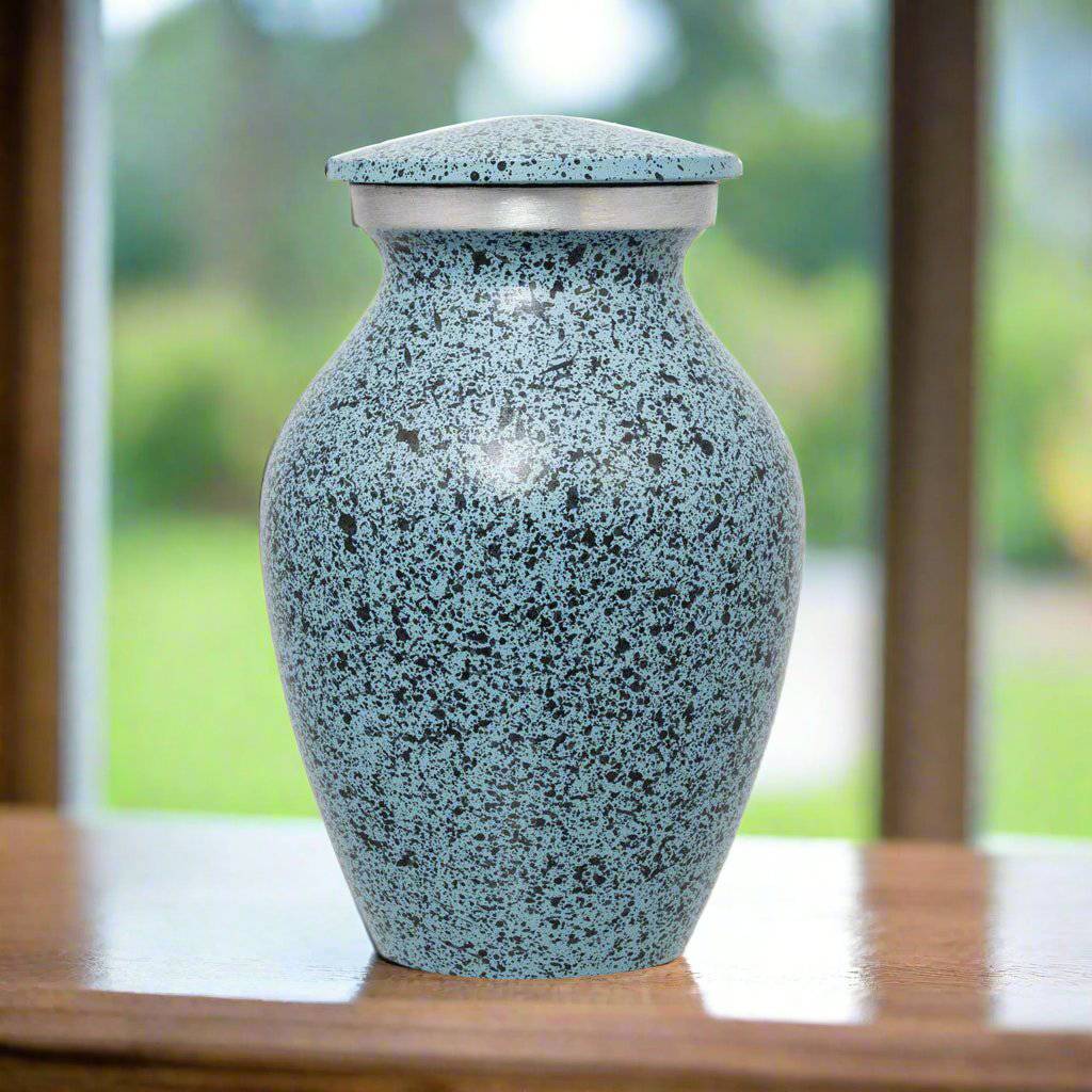 Lighht Blue Two Tone Classic 3.5" Keepsake Urn Keepsake Urn NFY