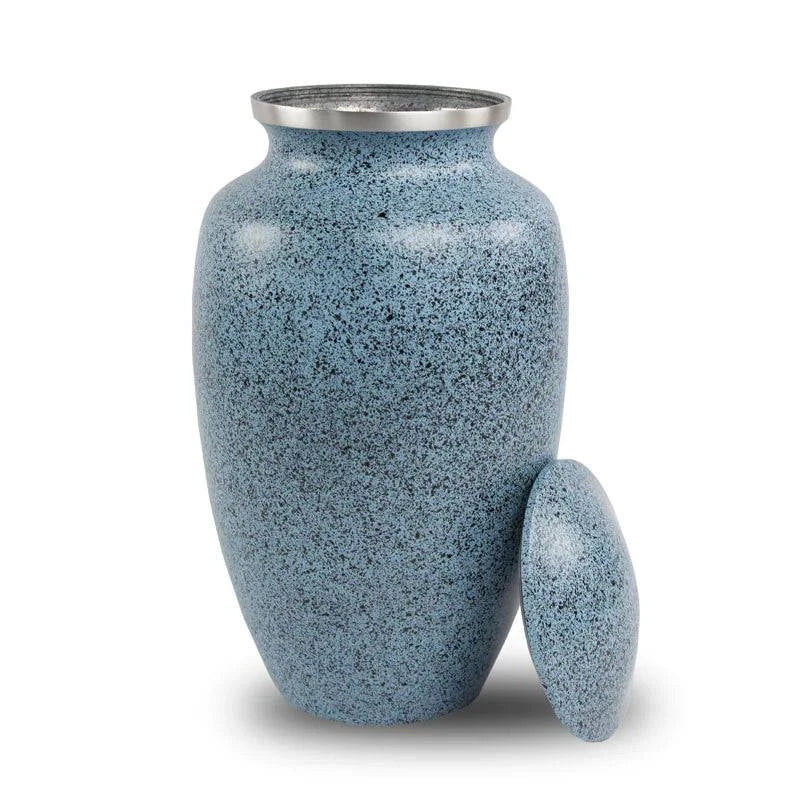 Light Blue Two Tone 10" Full Size Ashes Urn Full Size Urn NFY