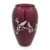 New Full Size Mother Of Pearl Song Bird Urn