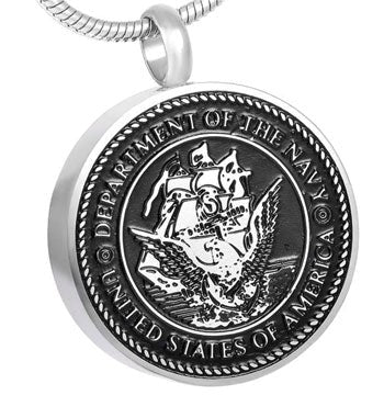 US Navy Ashes Necklace Pendant