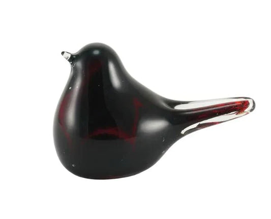 Blown Glass Scarlett Songbird Keepsake Urn