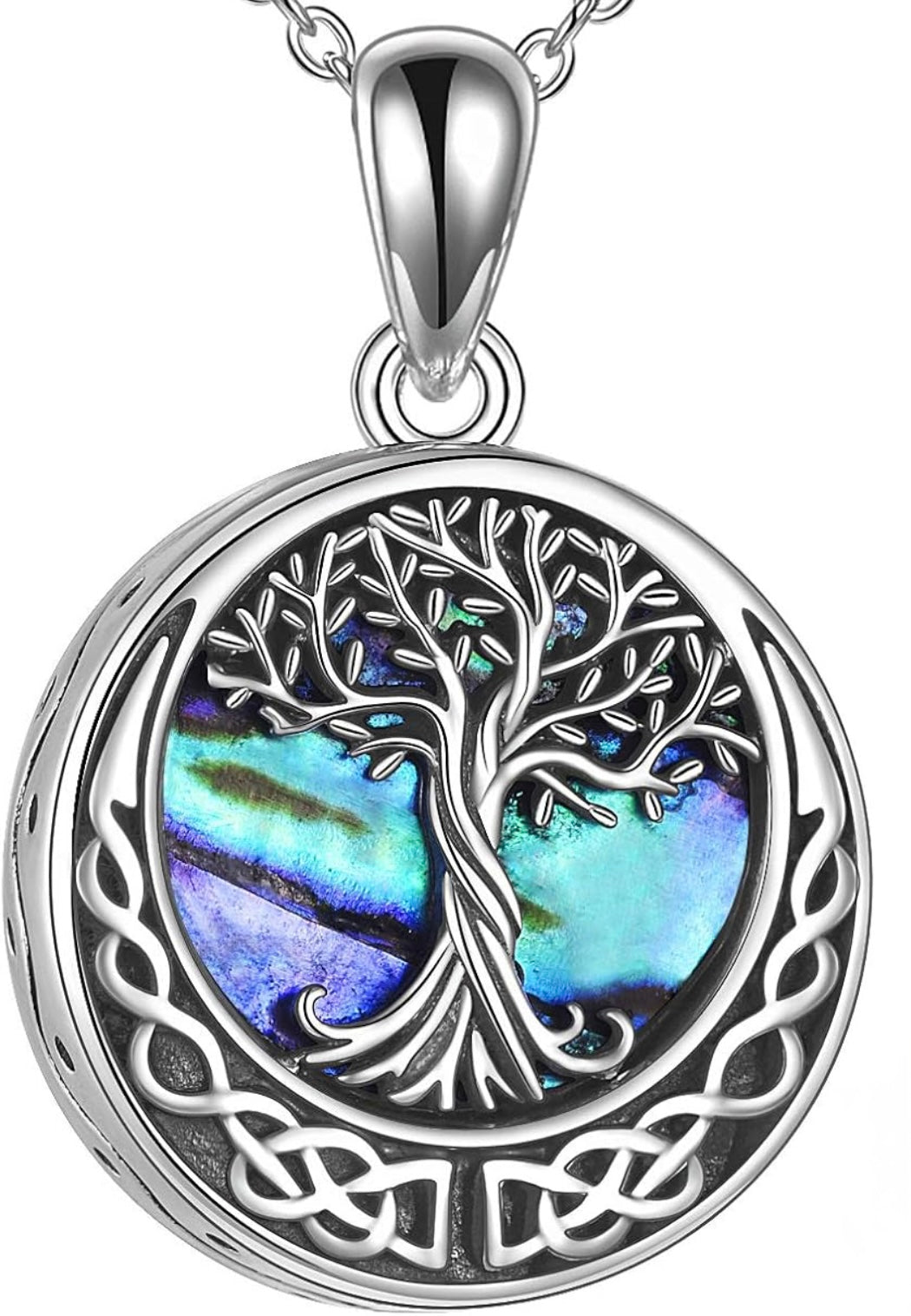 Tree Of Life Mother of Pearl Ashes Necklace Pendant