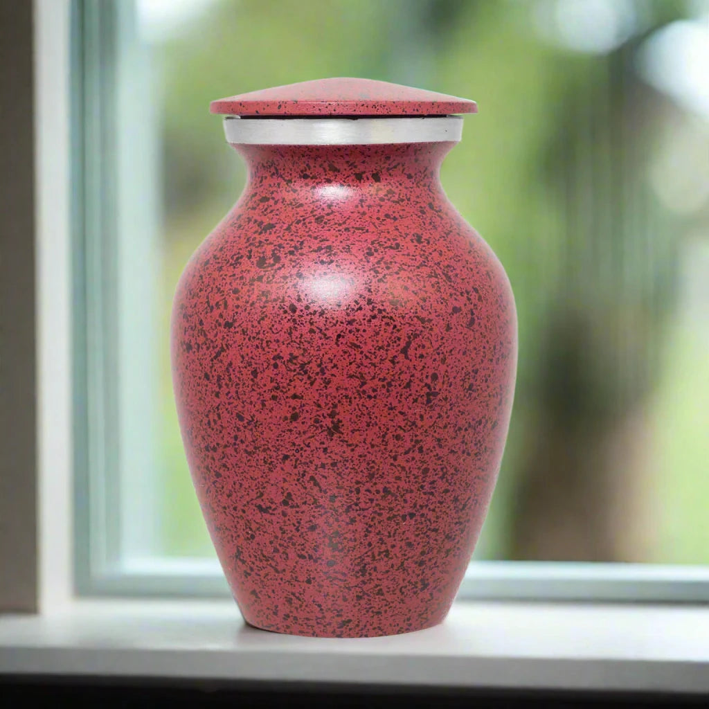 two tone red 3.5" Keepsake Urn Keepsake Urn NFY