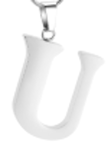 Letter U Ashes Necklace Pendant