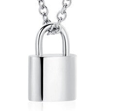 Padlock Ashes Necklace Pendant