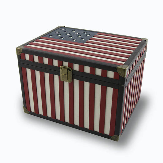 USA Flag of 1812 Memory Chest keepsake  urn